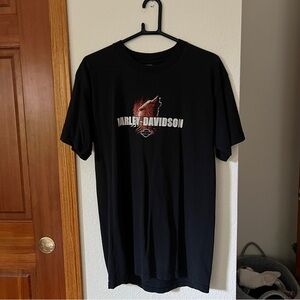 Harley-Davidson Black Tee with Red Logo